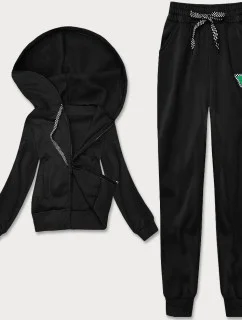 Čierny dámsky športový komplet (YP-1137)