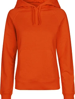 Neutral O 83101 Dámska mikina s kapucňou z bio bavlny 77.8311 oranžová