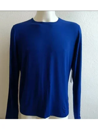 Pánske tričko s dlhým rukávom 714753030001 blue - Ralph Lauren