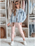 Dámske nohavice s opaskom MADELINA pink FashionStreet UY2627 Dámske nohavice s opaskom MADELINA pink FashionStreet UY2627