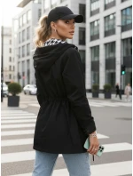 Dámska bunda parka s kapucňou čierna FashionStreet TY5570 Dámska bunda parka s kapucňou čierna FashionStreet TY5570