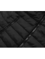 Ľahká čierna dámska prešívaná bunda (20311-392)