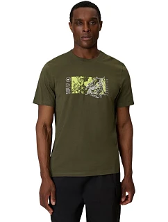 Pánske tričko 4F M2823 khaki 4FWSS26TTSHM2823 43S