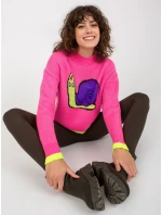 Dámsky sveter EM SW 1027 01 ružový