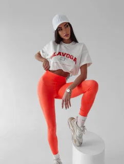 Dámske legíny 278049 neónovo oranžová - Ola voga