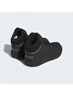 Unisexová juniorská členková obuv Hoops Mid 3.0 K Jr HR0228 Čierna – Adidas Unisexová juniorská členková obuv Hoops Mid 3.0 K Jr HR0228 Čierna – Adidas