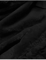 Parka s kožušinovou podšívkou čierno-čierna (5M763-392A)