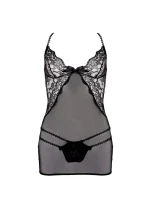 Omorfi Čierna kamizola + tangá + stuha na krk ZADARMO! - Angels Never Sin Omorfi Čierna kamizola + tangá + stuha na krk ZADARMO! - Angels Never Sin