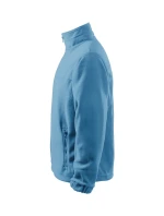 Pánska fleecová bunda azúrovo modrá