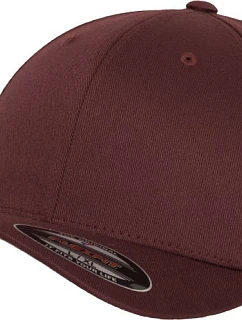Flexfit 6277 6-panelová čiapka Flexfit Wooly Combed 55.6277 bordová