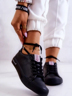 Damskie Niskie Tenisówki Cross Jeans JJ2R4054C Czarne