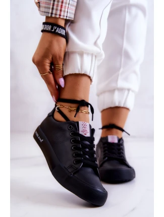 Damskie Niskie Tenisówki Cross Jeans JJ2R4054C Czarne