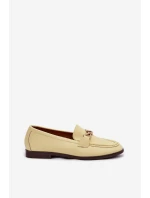 Dámské mokasíny s ozdobným detailem Žluté Rosynne