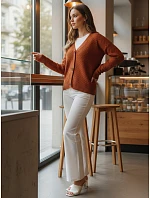 Dámsky sveter my2418 Cinnamon - FashionStreet Dámsky sveter my2418 Cinnamon - FashionStreet