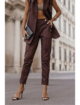 Dámske nohavice Kiara model 218577 brown - LaBalancia