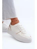 Damskie Sneakersy Na Platformie Białe Tessama