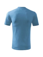 Ťažké unisex tričko azúrovo modré