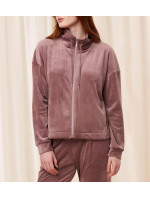 Dámska velúrová bunda na zips Cozy Comfort - PURPLE - fialová 3900 - TRIUMPH
