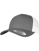 Flexfit 6506 5-panelová retro trucker čiapka 55.6506 sivá/biela Flexfit 6506 5-panelová retro trucker čiapka 55.6506 sivá/biela