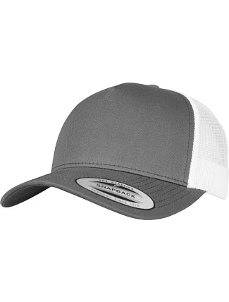 Flexfit 6506 5-panelová retro trucker čiapka 55.6506 sivá/biela Flexfit 6506 5-panelová retro trucker čiapka 55.6506 sivá/biela