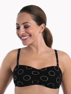 Štýl Santa Anna Vrchný diel plaviek 6529-1 black - Anita Care