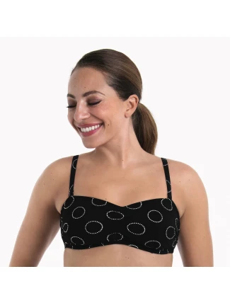 Štýl Santa Anna Vrchný diel plaviek 6529-1 black - Anita Care