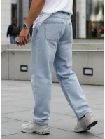 Pánske baggy džínsy svetlomodré FashionStreet UX4476 Pánske baggy džínsy svetlomodré FashionStreet UX4476