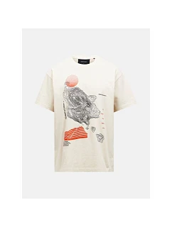 Tričko PEAK PERFORMANCE M Graphic Tee v pieskovej farbe