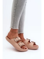 Lekkie Klapki Damskie ZAXY LL285087 Beżowe