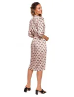 M668 Zavinovacie šaty s potlačou - model 3