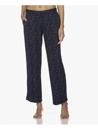 Dámske pyžamové nohavice QS6028E VFR - modročierna - Calvin Klein Dámske pyžamové nohavice QS6028E VFR - modročierna - Calvin Klein