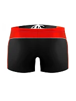 Plavecké boxerky 384 čierno-červené - Sesto Senso