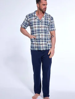 Cornette 318/54 cr/r M-2XL pánske pyžamo bez zipsu