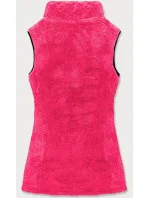 Plyšová dámska vesta vo farbe červeného melónu (HH005-28) Plyšová dámska vesta vo farbe červeného melónu (HH005-28)