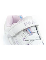 Fila Skye V detská športová obuv pre dievčatá na suchý zips white