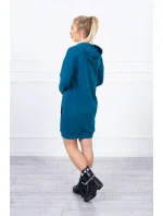 Morské šaty s kapucňou