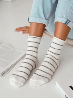 Dámske ponožky 0200-162 pruhované - Milena