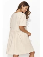 Denné šaty NU470 béžové - Numinou Denné šaty NU470 béžové - Numinou