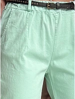 Dámske nohavice chinos s opaskom RELCIX mint FashionStreet UY2581
