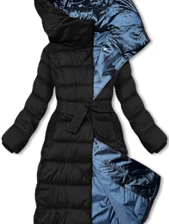 Dámska dlhá zimná bunda Libland black (7704)