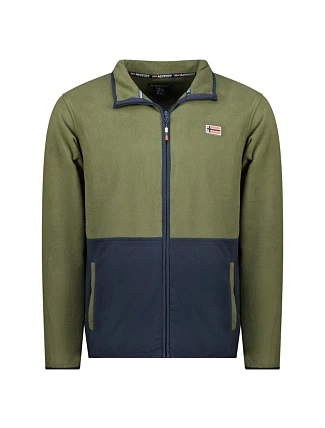 Geografické Nórsko Pánske fleece Touki Fz Khaki Db Men 233 Khaki (WZ6702H/GN-Kaki)