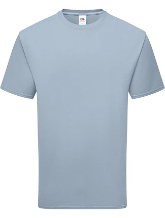 Tričko Fruit of the Loom Pure Cotton T z hrubej biobavlny 16.1362 mineral blue