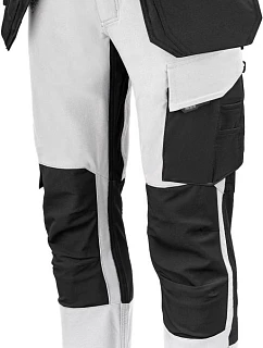 ProJob 5551 Waistpants Stretch (84-120) Pánske elastické pracovné nohavice 64.551S biele