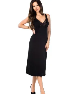 Dámska nočná košeľa Pola Long 05050 Black - Mediolano