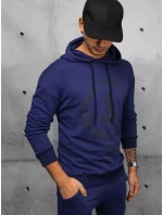 Pánske tmavomodré tepláky FashionStreet AX0691