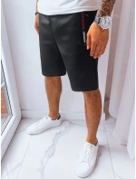 Pánske čierne teplákové šortky FashionStreet SX2227