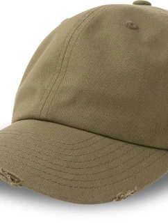 Atlantis Headwear Dad Hat Destroyed-S 6-panelová bejzbalová čiapka 33.0243 olivová
