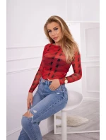 Blúzkové body v bronzovo červenej farbe Blúzkové body v bronzovo červenej farbe