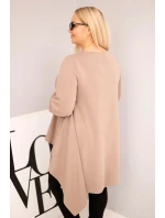Dámske Plus veľkosť bavlnená tunika s asymetrickým strihom Fango