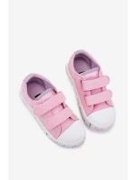 Trampki Dziewczęce Na Rzepy Lee Cooper LCW-25-02-3265K Różowe